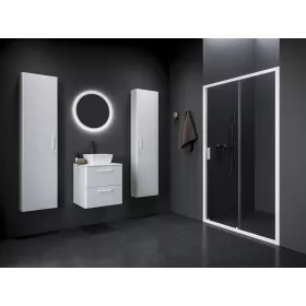 Blix II NBLDP2 110 zuhanyajtó matt fehér+transparent