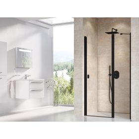 Chrome CSD2-100 zuhanyajtó fekete+transparent