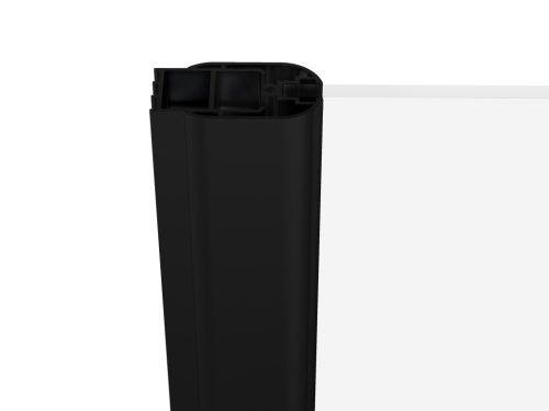 Chrome CSD2-110 zuhanyajtó fekete+transparent