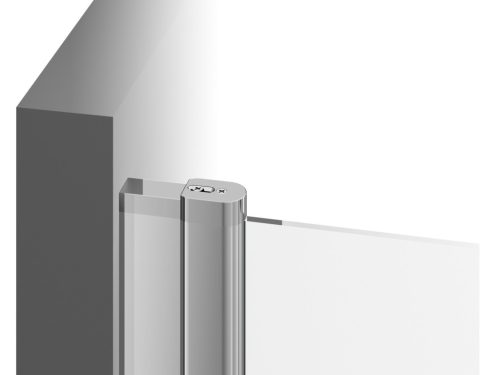 Chrome CSD2-110 zuhanyajtó fekete+transparent