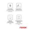 Ravak Matrix MSD2-110 zuhanyajtó bal szatén+transparent 0WLD0U00Z1