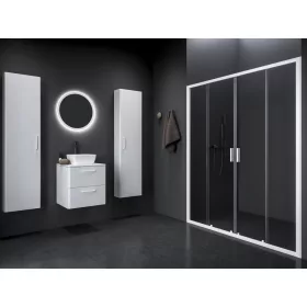 Blix II NBLDP4 120 zuhanyajtó matt fehér+transparent