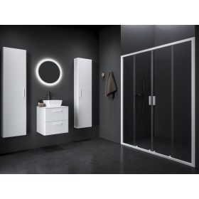 Blix II NBLDP4 190 zuhanyajtó matt fehér+transparent