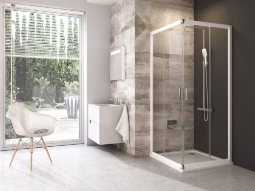Ravak Blix BLRV2 80x80 zuhanykabin fehér+transparent 1LV40100Z1