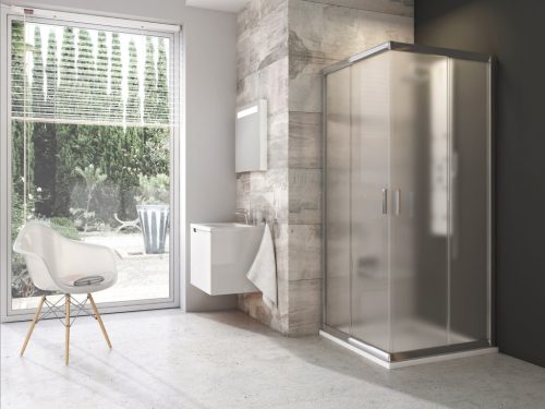 Ravak Blix BLRV2 90x90 zuhanykabin krómhatású+grape 1LV70C00ZG