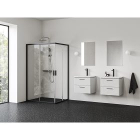 Blix II NBLRV2K 80 zuhanykabin fekete+transparent