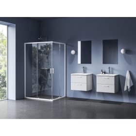 Blix II NBLRV2K 90 zuhanykabin matt fehér+transparent