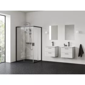 Blix II NBLRV2K 100 zuhanykabin fekete+transparent