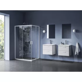 Blix II NBLRV2K 110 zuhanykabin matt fehér+transparent