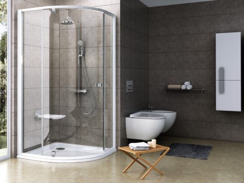 Ravak Pivot PSKK3 100x100 zuhanykabin fehér/króm+transparent * 376AA100Z1