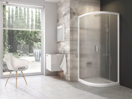 Ravak Blix BLCP4 80x80 zuhanykabin fehér+grape 3B240100ZG