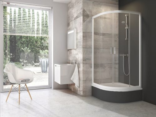Ravak Blix BLCP4 80x80 SABINA zuhanykabin fehér+transparent 3B240140Z1