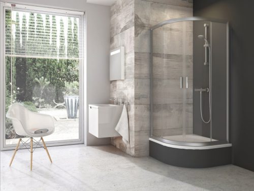 Ravak Blix BLCP4 80x80 SABINA zuhanykabin szatén+transparent 3B240U40Z1