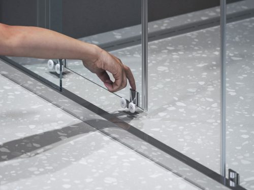 Blix II NBLCP4 Sabina 80x80 zuhanykabin matt fehér+transparent