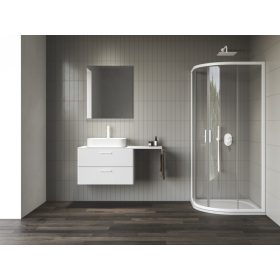 Blix II NBLCP4 90x90 zuhanykabin matt fehér+transparent