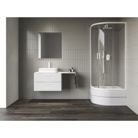   Blix II NBLCP4 Sabina 90x90 zuhanykabin matt fehér+transparent