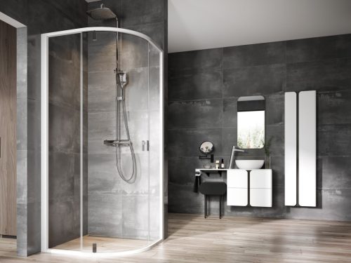 Ravak Nexty NSKK3-100 zuhanykabin fehér/króm+transparent 3O6AA100Z1