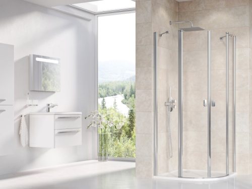 Ravak Chrome CSKK4-80 zuhanykabin krómhatású+transparent 3Q140C00Z1