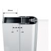 Ravak Chrome CSKK4-80 zuhanykabin szatén+transparent 3Q140U00Z1