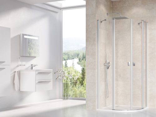 Ravak Chrome CSKK4-90 zuhanykabin szatén+transparent 3Q170U00Z1