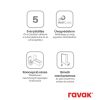 Ravak Chrome CSKK4-90 zuhanykabin szatén+transparent 3Q170U00Z1