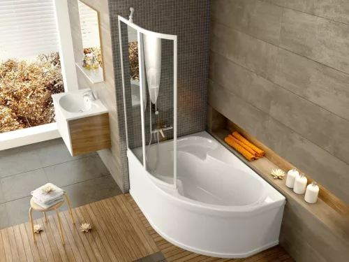 Ravak Rosa VSK2 150 kádparaván bal transparent 76L80100Z1