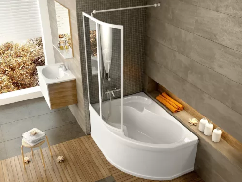 Ravak Rosa VSK2 150 kádparaván bal transparent 76L80100Z1