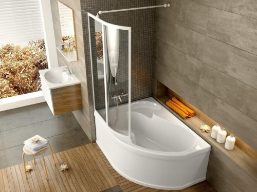 Ravak Rosa VSK2 170 kádparaván bal transparent 76LB0100Z1