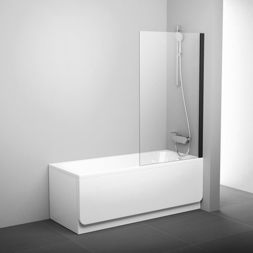 Ravak PVS1-80 kádparaván fekete+transparent 79840300Z1