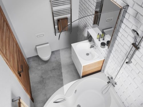 Ravak Rosa CVSK1 140/150 bal kádparaván  krómhatású+transparent 7QLM0C00Y1