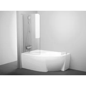   Ravak Rosa CVSK1 140/150 bal kádparaván szatén+transparent 7QLM0U00Y1