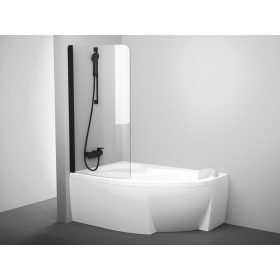 Rosa CVSK1 160/170 bal kádparaván fekete+transparent