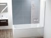 Ravak CVS1-80 jobbos kádparaván fehér + transparent 7QR40100Z1