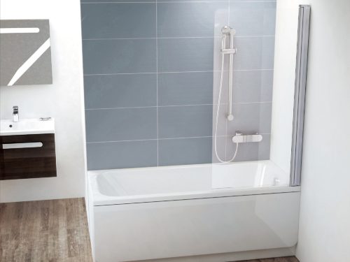 Ravak CVS1-80 jobbos kádparaván szatén + transparent 7QR40U00Z1