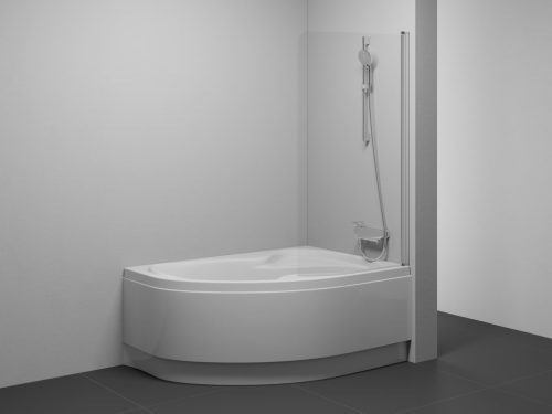 Ravak Rosa CVSK1 160/170 jobb kádparaván szatén+transparent 7QRS0U00Y1