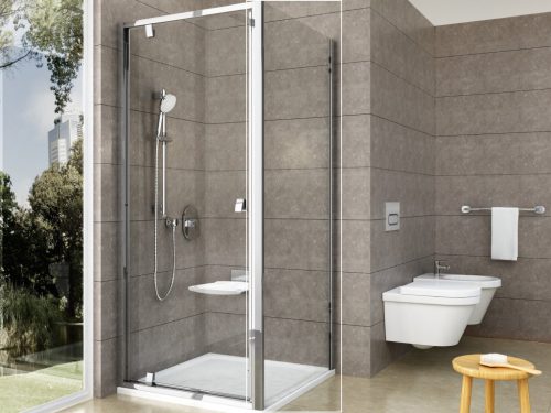 Ravak Pivot PPS-100 fix oldalfal krómhatású+transparent 90GA0C00Z1