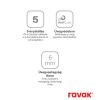 Ravak Blix BLPS-100 fix oldalfal szatén+transparent 9BHA0U00Z1