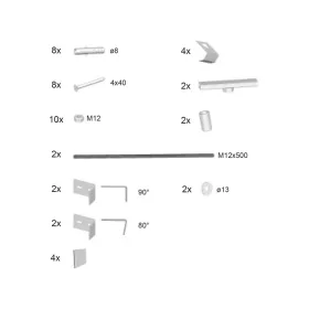 Ravak 10°, BeHappy II, Chrome panelkit B28100000N