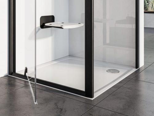 Ravak Ovo-B II ülőke Opal/fekete B8F0000060