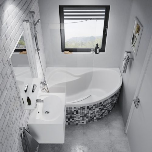 Ravak Rosa II 170x105 akrilkád bal (hófehér) C221000000