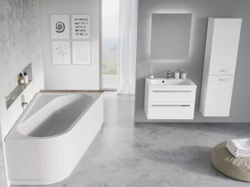 Ravak Chrome akrilkád 170x105 jobbos, fehér CA41000000