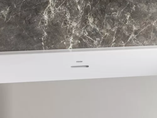 Ravak Freedom Wall II Tec 170x87, akrilkád, fehér, króm lefolyó CC71000000