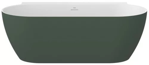 Ravak Freedom Wall II Tec 170x87, akrilkád, Grey Green/fehér, fehér lefolyó CC71200000