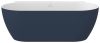 Ravak Freedom Wall II Tec 170x87, akrilkád, Deepsea Blue/fehér, fehér lefolyó CC71400000