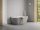 Ravak Freedom Wall II Tec 170x87, akrilkád, Smoke Grey/fehér, fehér lefolyó CC71500000