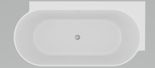 Ravak Freedom Corner II Tec 175x86 jobb, akrilkád, Deepsea Blue/fehér, fehér lefolyó CC81400000