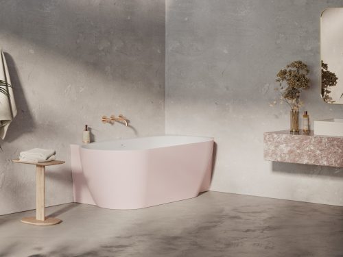 Ravak Freedom Corner II Tec 175x86 jobb, akrilkád, Alabaster Pink/fehér, fehér lefolyó CC81600000
