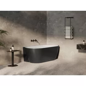   Ravak Freedom Corner II Tec 175x86 jobb, akrilkád, fekete/fehér, fekete lefolyó CC81700000