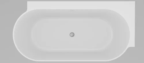 Ravak Freedom Corner II Tec 175x86 jobb, akrilkád, fekete/fehér, fekete lefolyó CC81700000