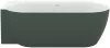 Ravak Freedom Corner II Tec 175x86 bal, akrilkád, Grey Green/fehér, fehér lefolyó CC91200000